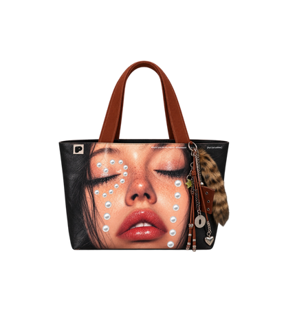 Pearl Print Paper Handbag