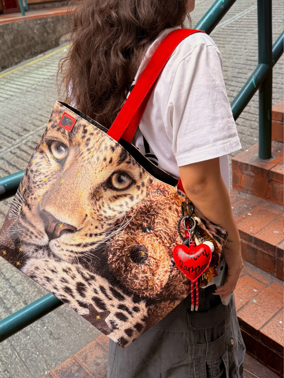 Leopard Print Oversized Tote Bag