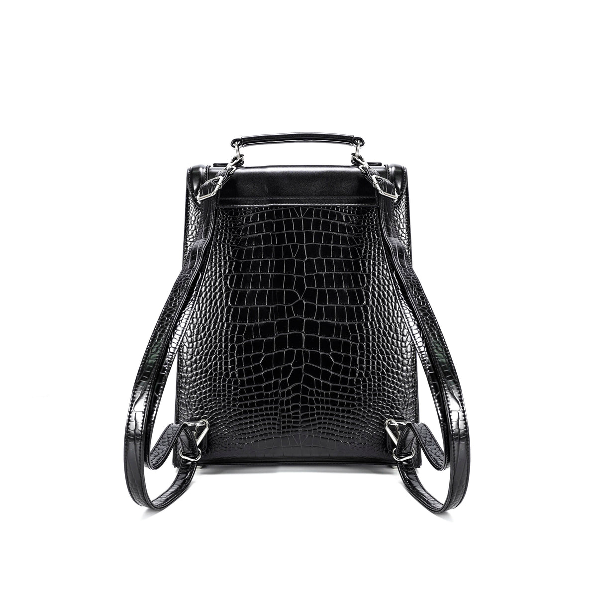 Wandelbarer Rucksack mit geprägter Fledermaus