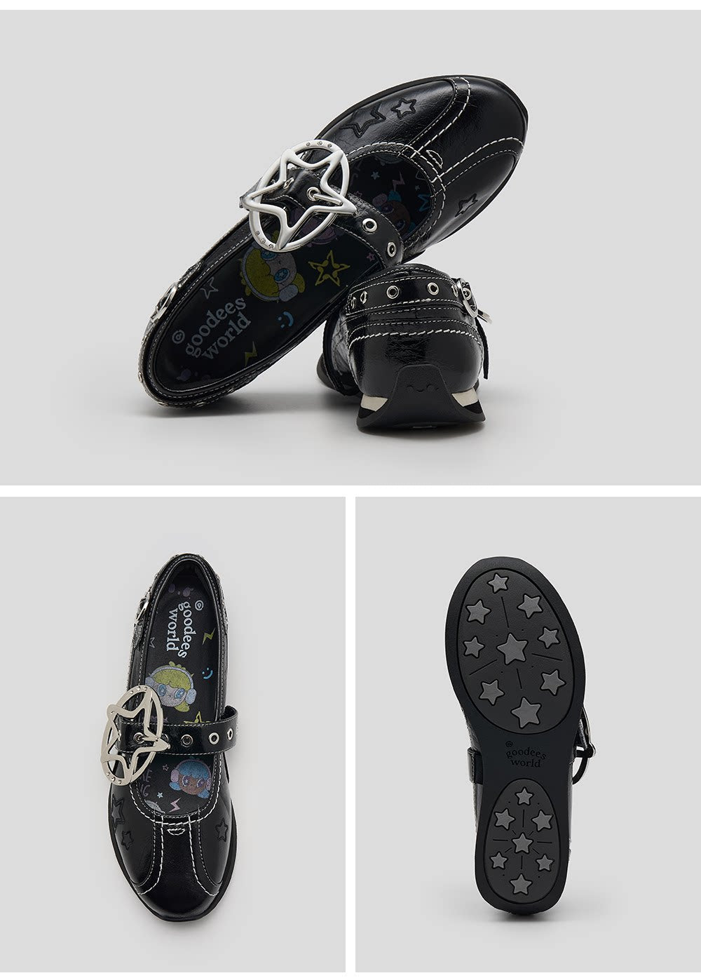 Star Buckle Mary Jane Shoes