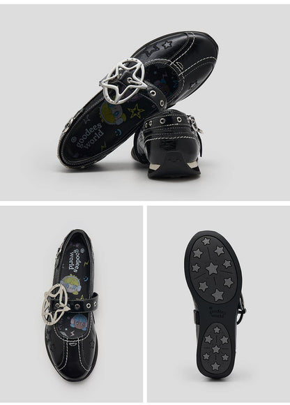 Star Buckle Mary Jane Shoes