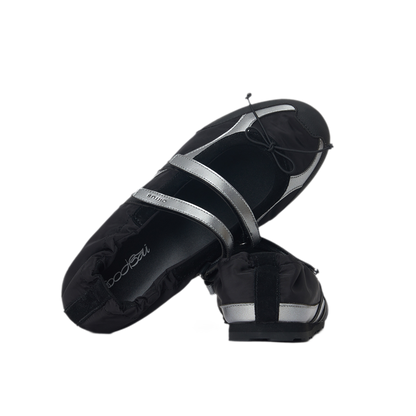 Ruched Ballet Strap Shoes
