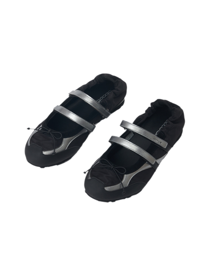 Ruched Ballet Strap Shoes