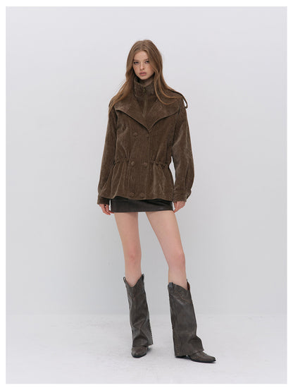 Chenille Cinched Down Jacket