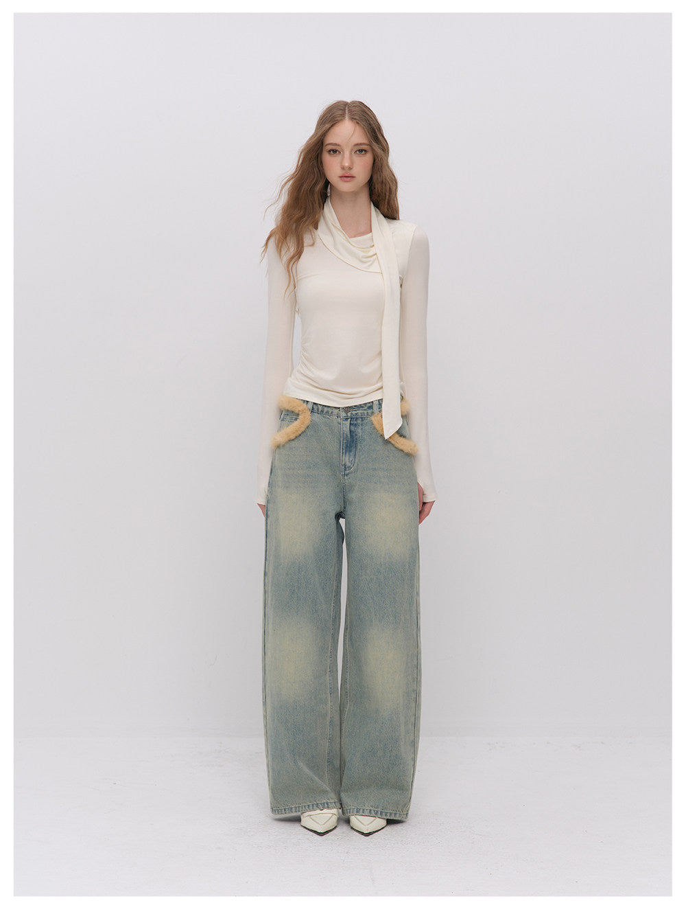 Draped Halter Ruched Top
