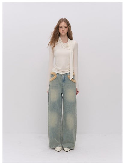 Draped Halter Ruched Top