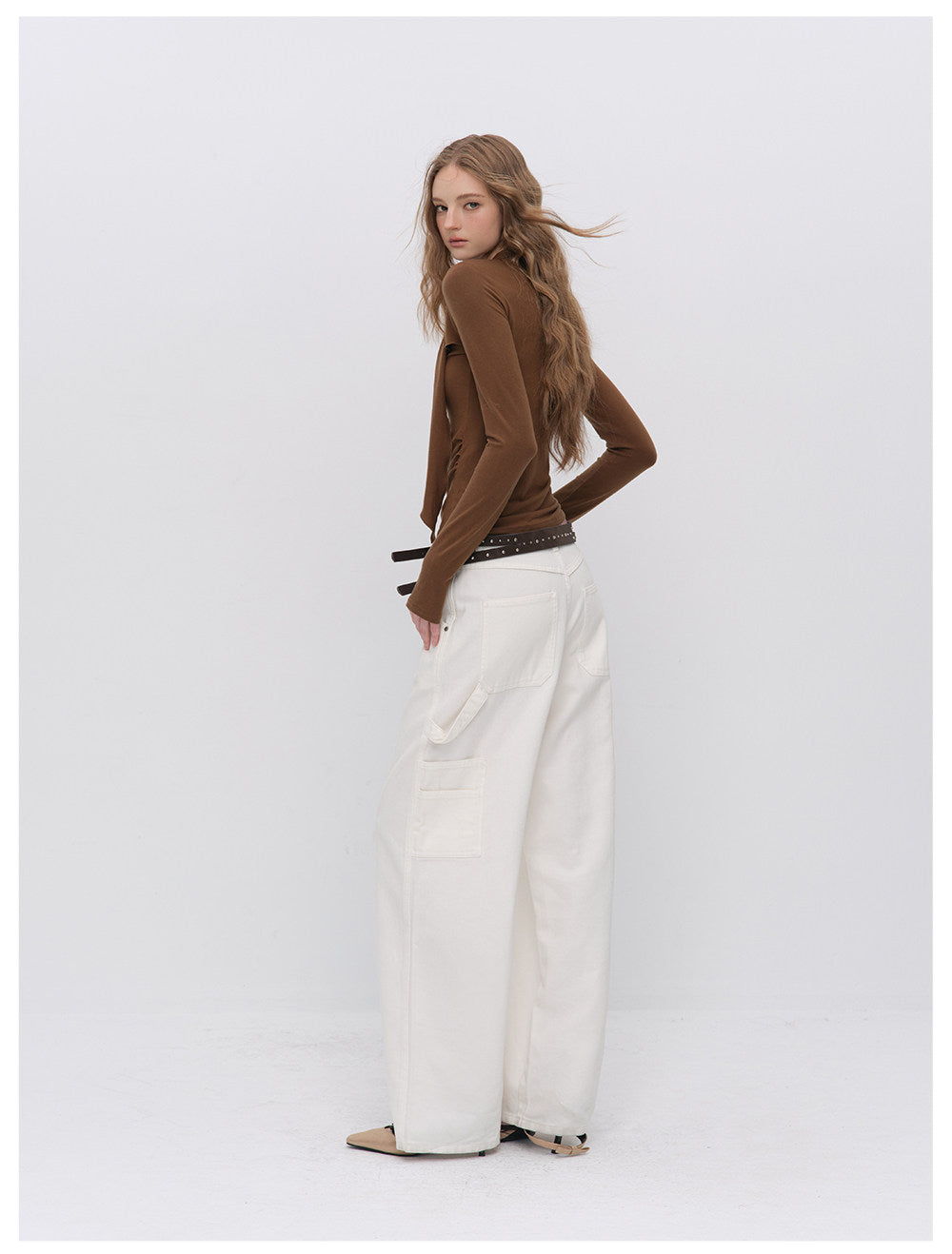 Draped Halter Ruched Top