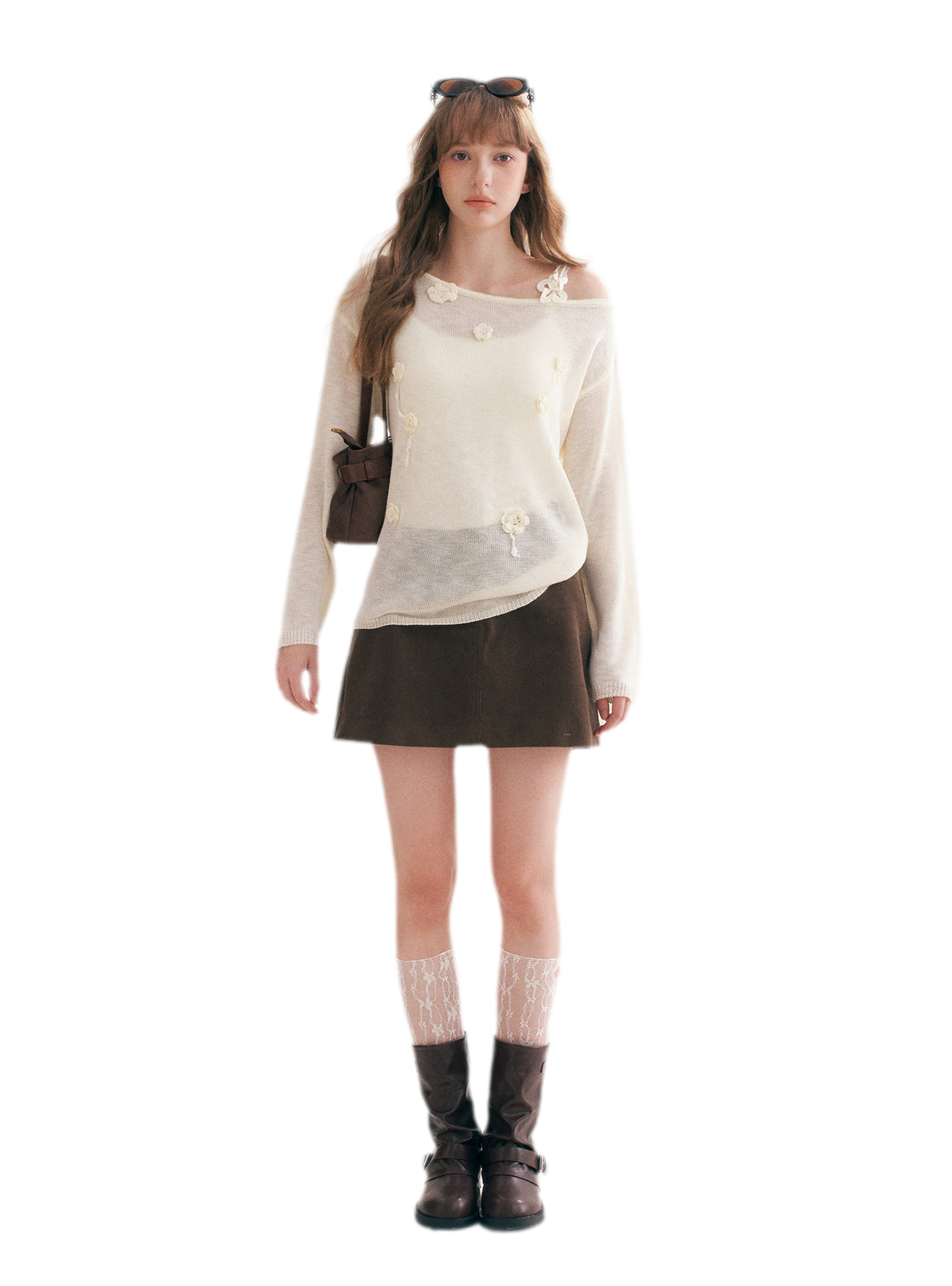 Corduroy High-Waisted A-Line Skirt