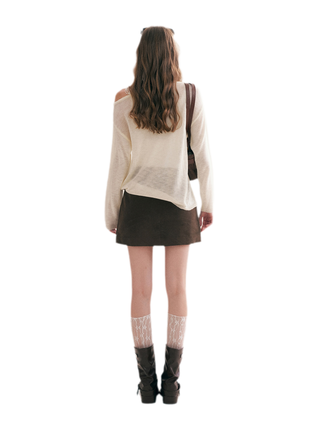 Corduroy High-Waisted A-Line Skirt