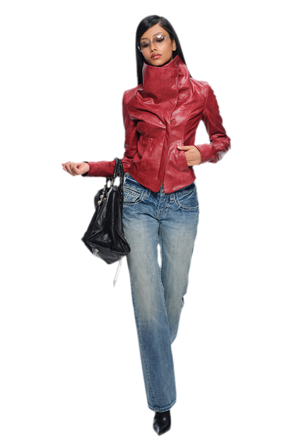 Washed Low-Rise Flared Jeans
