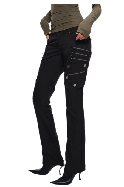 Deconstructed Zip Cargo Pants