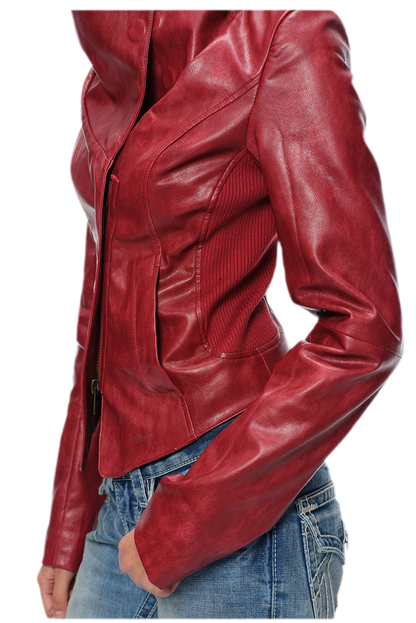 Magnetic Buckle Cropped Jacket