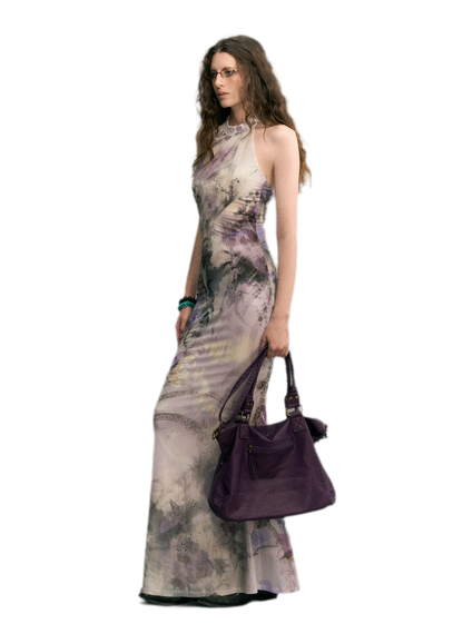 Samt-Jacquard-Meerjungfrauenkleid