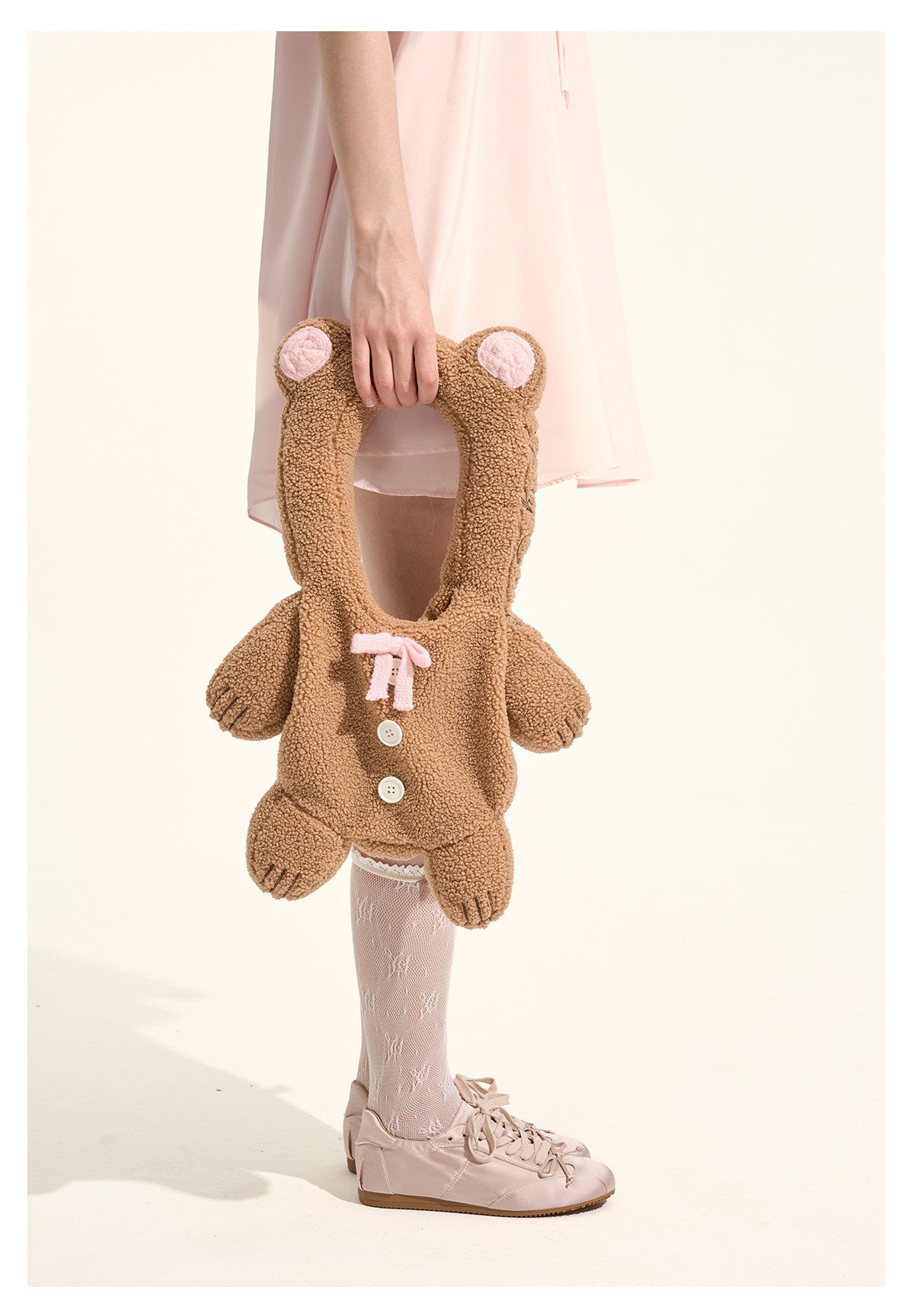 Teddy-Handtasche in Bärenform aus Sherpa