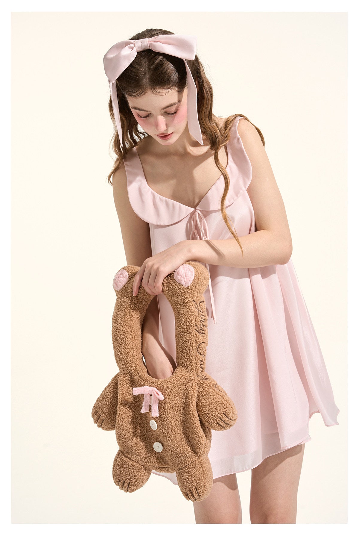 Teddy-Handtasche in Bärenform aus Sherpa