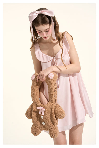 Teddy-Handtasche in Bärenform aus Sherpa