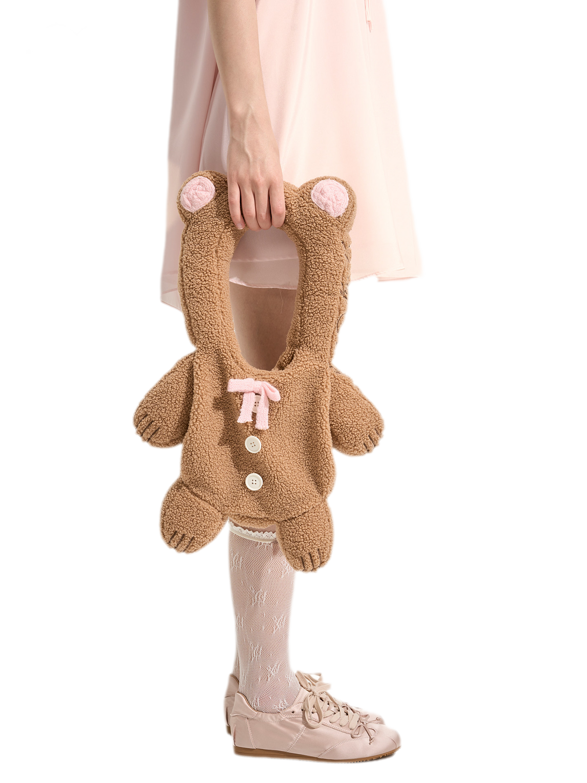 Teddy-Handtasche in Bärenform aus Sherpa