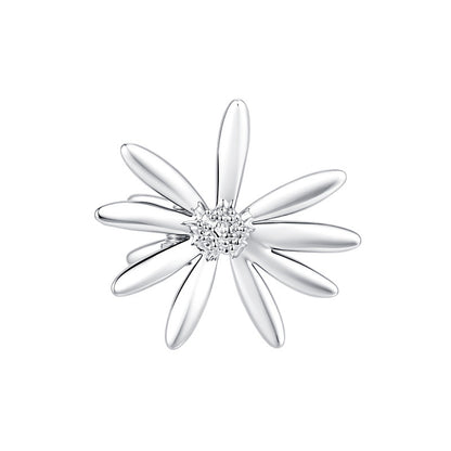 Metallic Daisy Flower Hair Clip