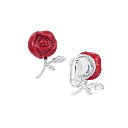 Ceramic Rose Jewelry Set