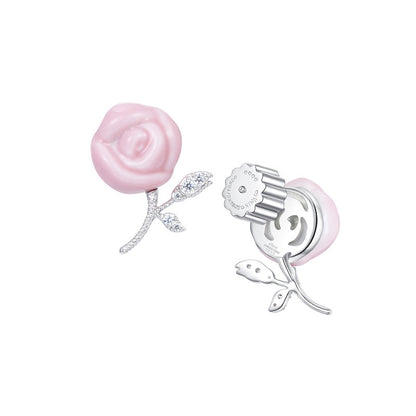 Ceramic Rose Jewelry Set