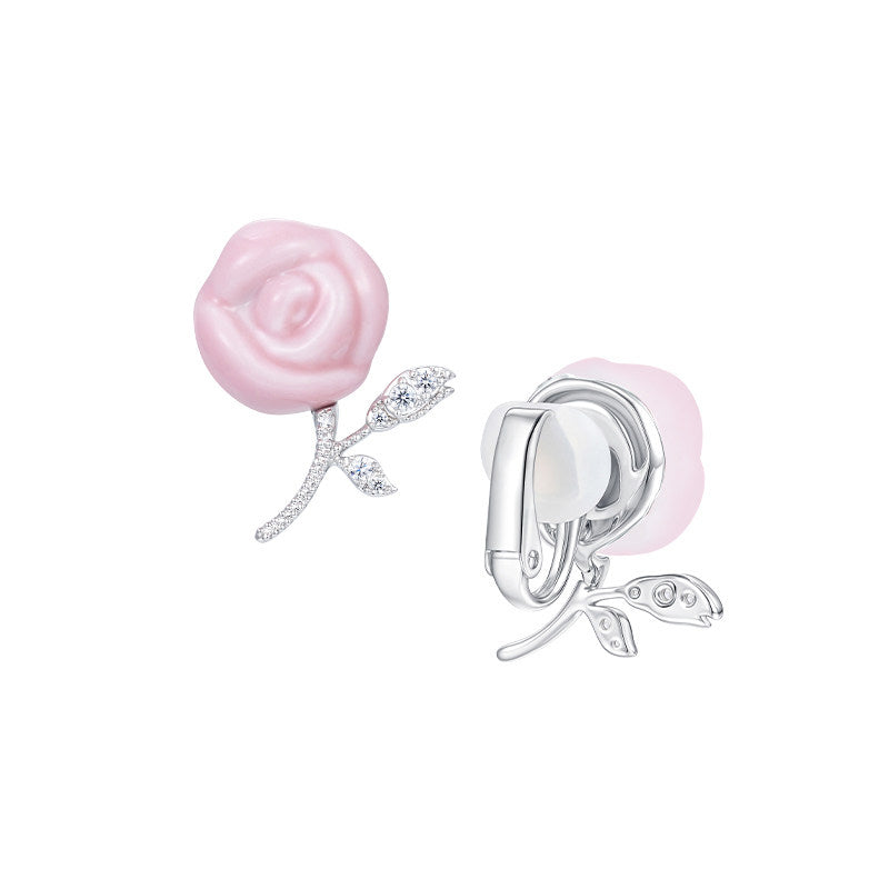 Ceramic Rose Jewelry Set