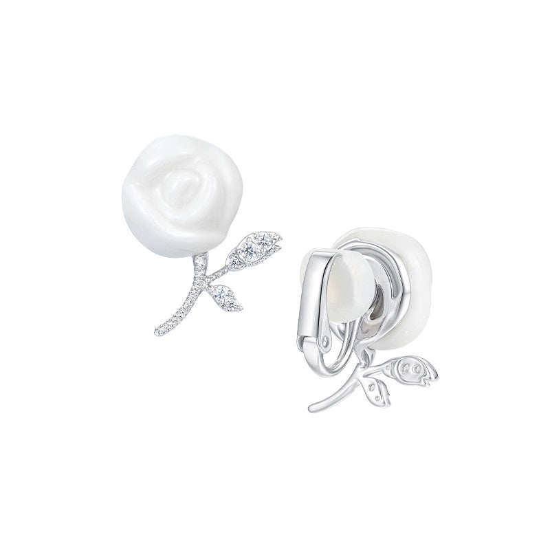 Ceramic Rose Jewelry Set