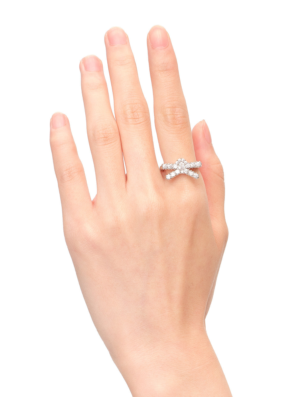 Gemstone Butterfly Knot Ring