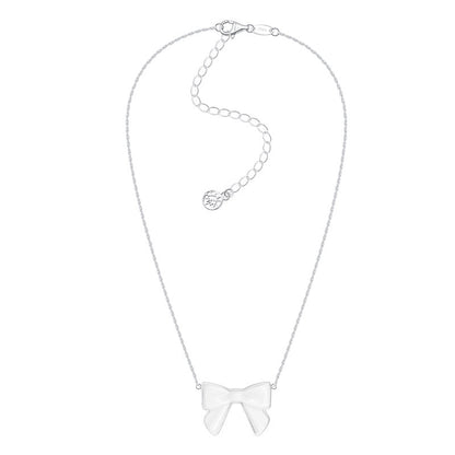 Ceramic Double-Sided Bow Necklace