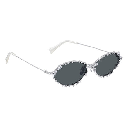Cubic Zirconia Oval Eyewear