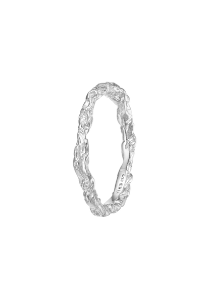 Braided Silver Band Ring