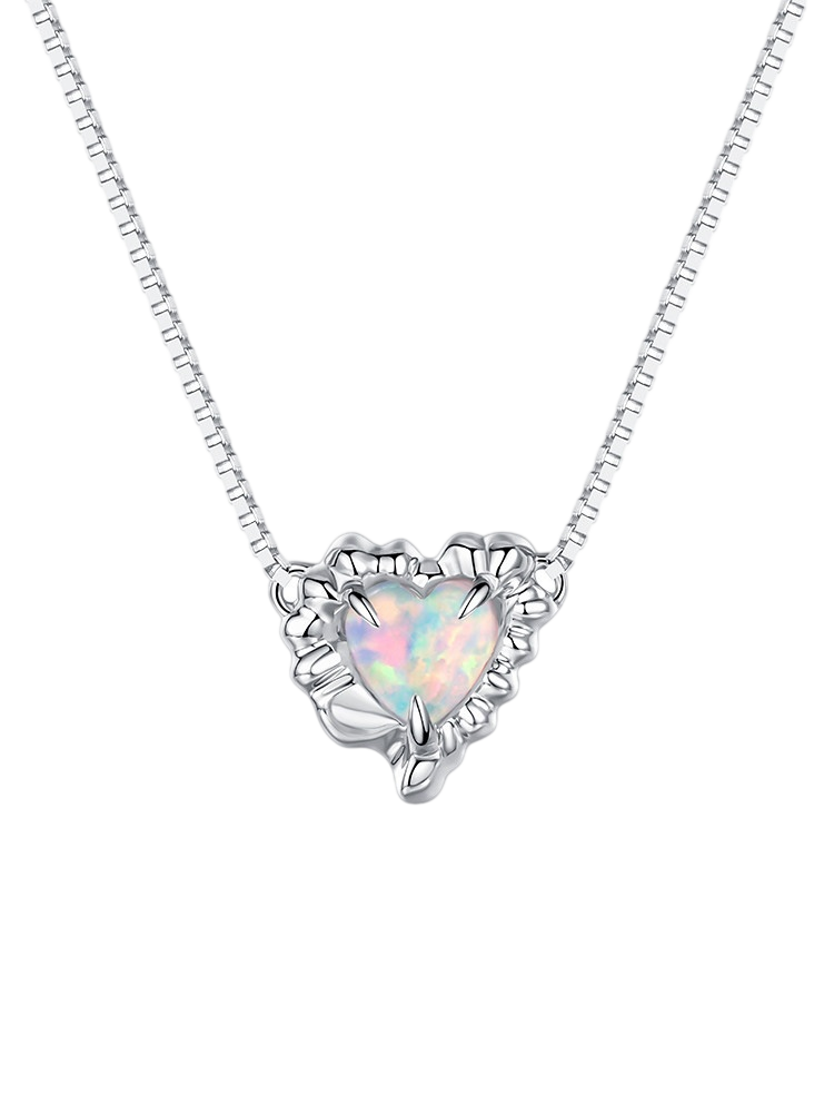 قلادة من الفضة الإسترلينية بالأوبال