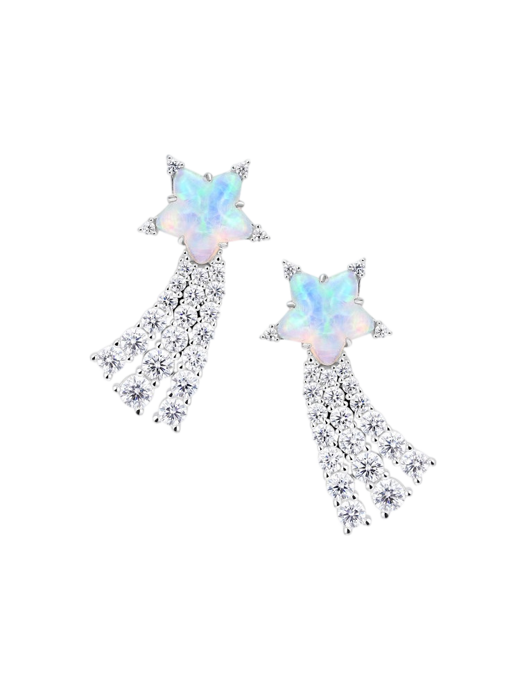 Crystal Star Stud Earrings