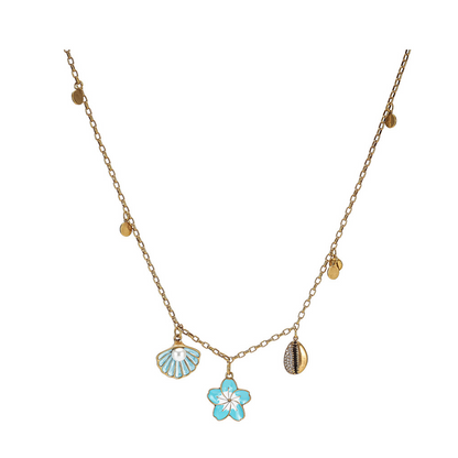 Vintage Sunflower Tassel Necklace