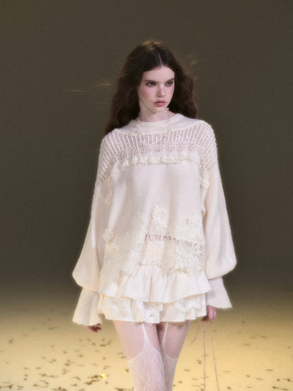 Mohair Lace Knit Set