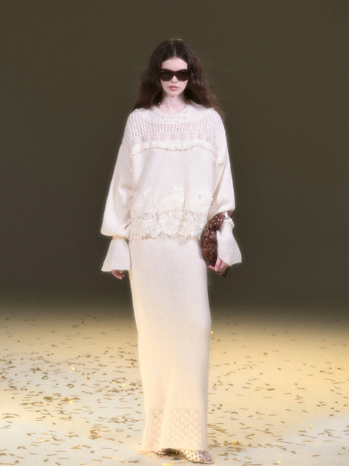 Mohair Lace Knit Set