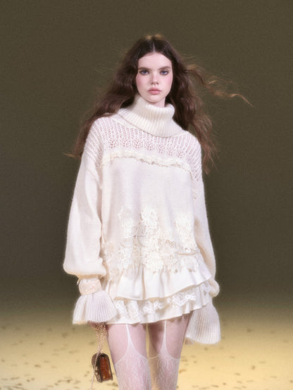 Mohair Lace Knit Set