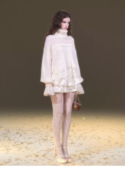 Mohair Lace Knit Set