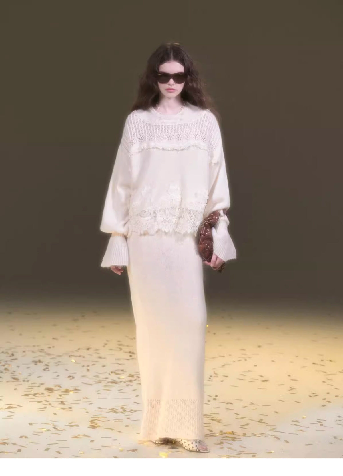 Mohair Lace Knit Set