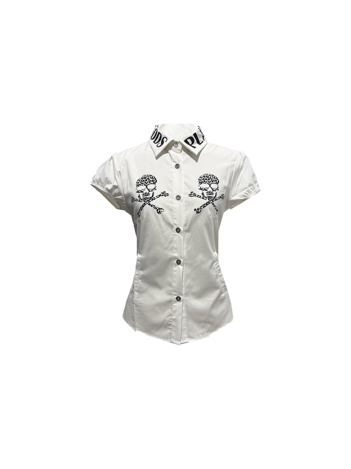 Printed Fitted Short-Sleeve Shirt