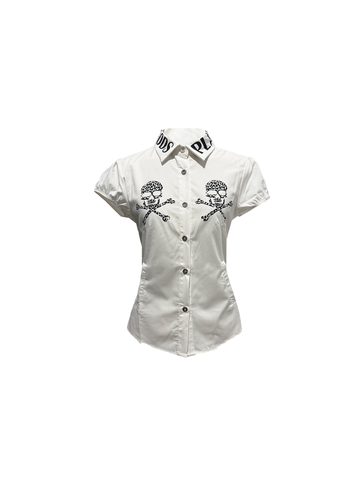Printed Fitted Short-Sleeve Shirt