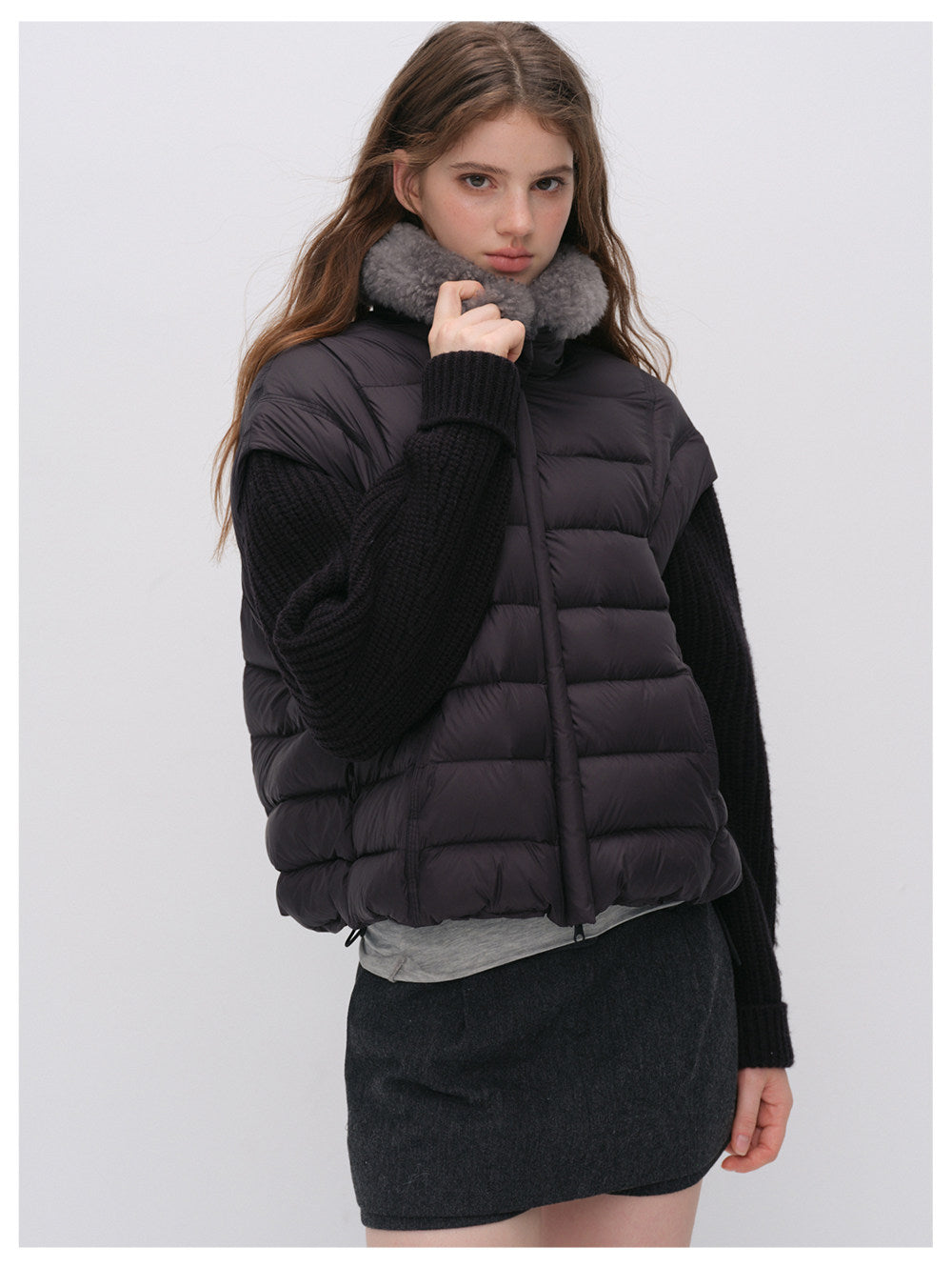 Detachable Sleeve Down Vest