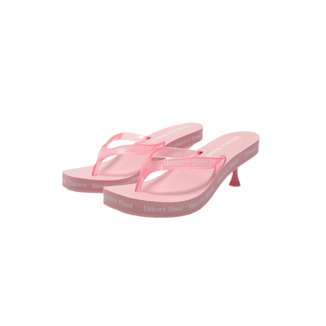 Custom PVC Kitten-Heel Flip-Flops