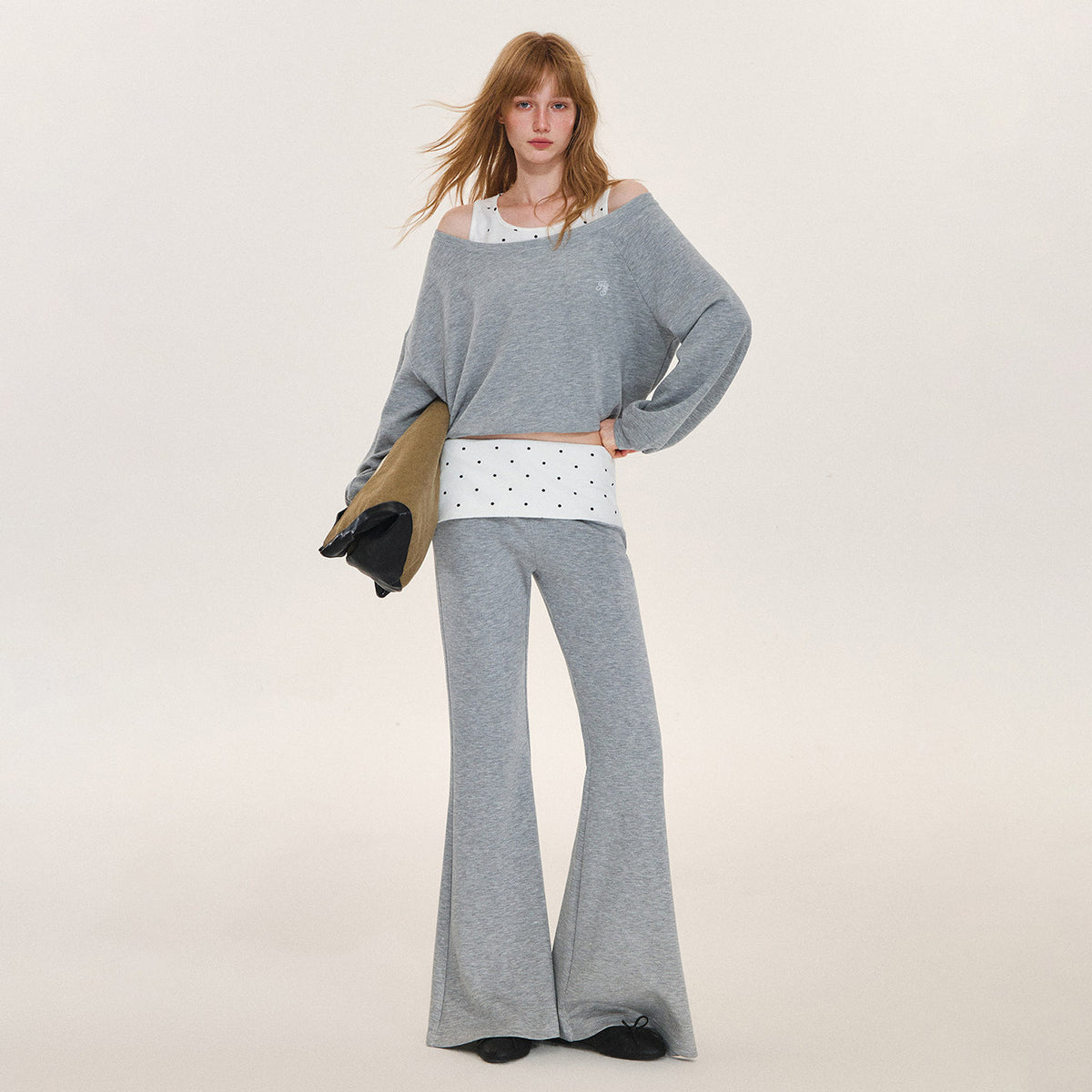 Polka Dot Asymmetrical Layered Set