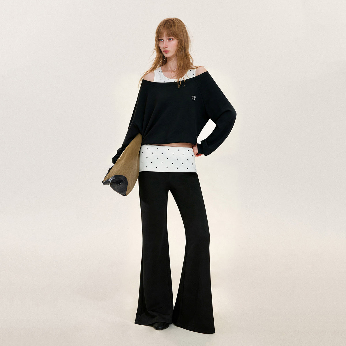 Polka Dot Asymmetrical Layered Set