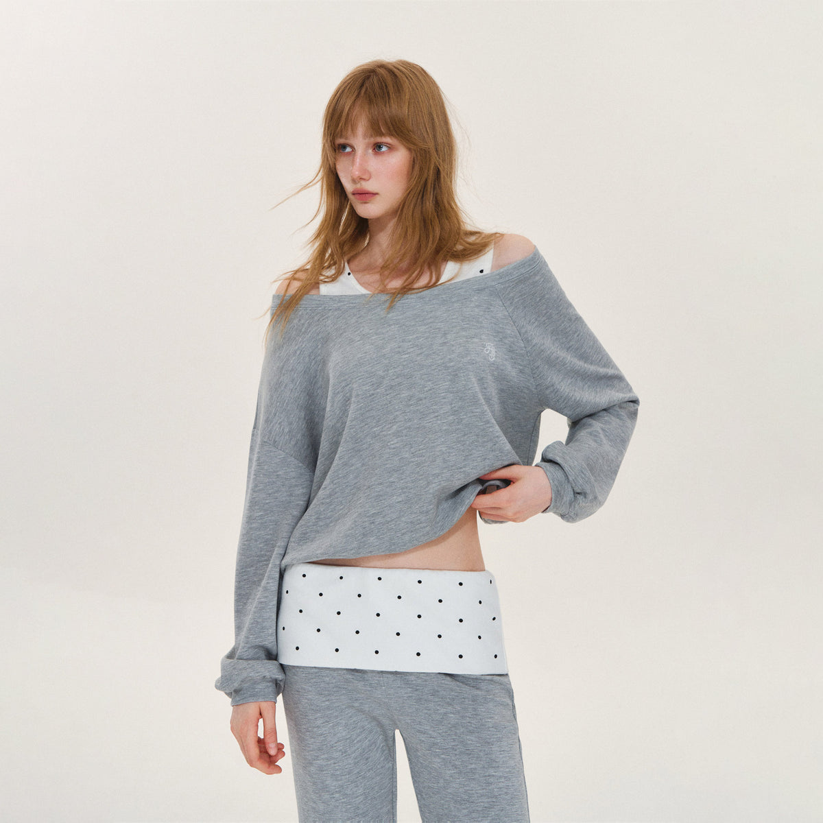 Polka Dot Asymmetrical Layered Set