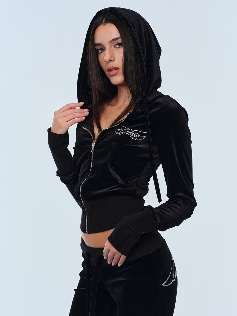 Velvet Wing Embroidered Set