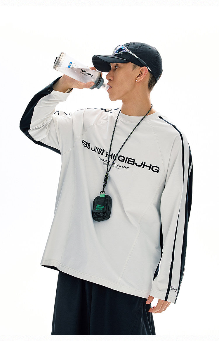 Colorblock Quick-Dry Long-Sleeve T-Shirt