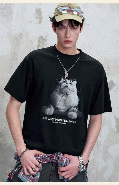 Tactile Graphic Loose T-Shirt