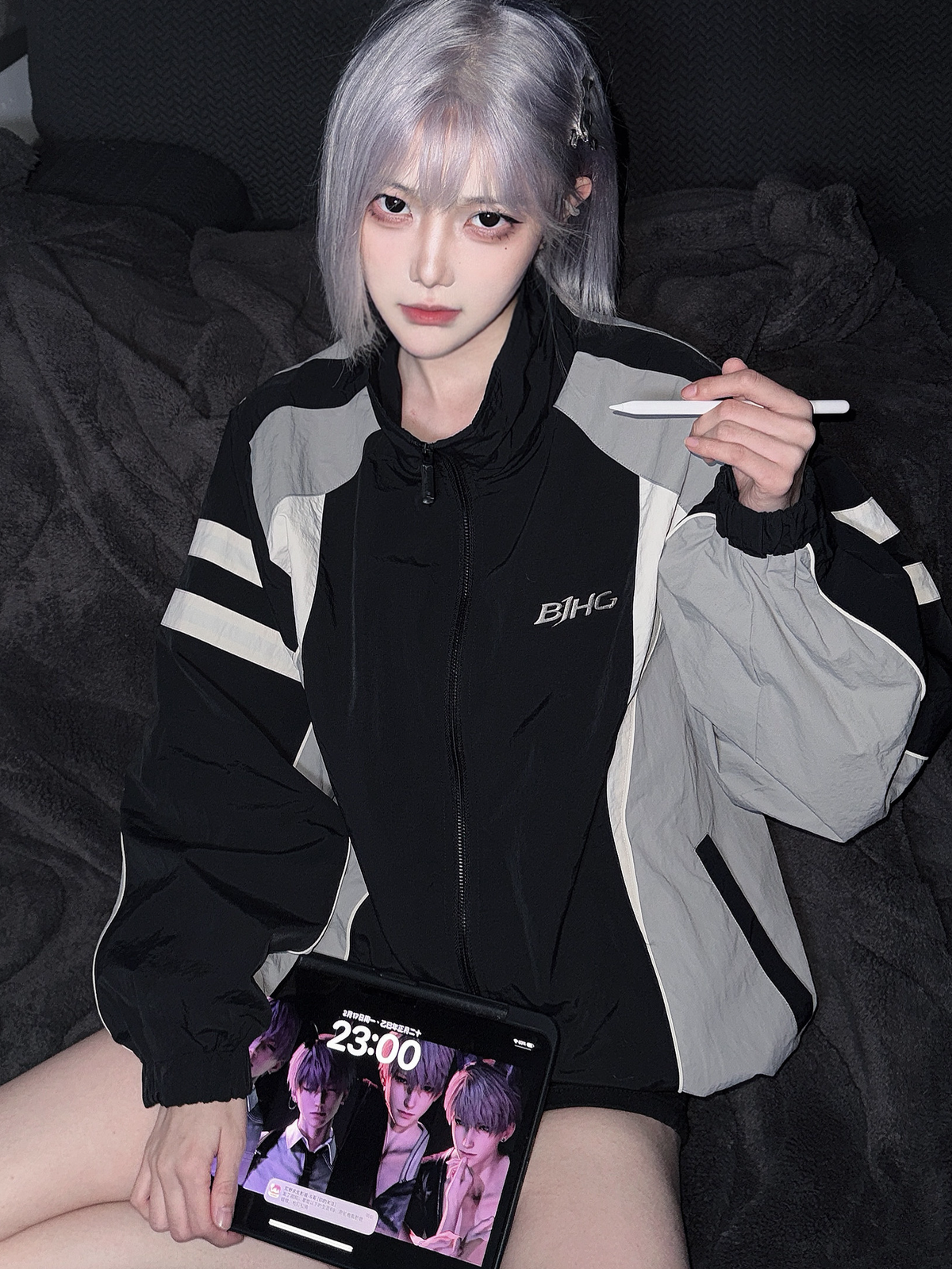 Taslon 컬러 블록 재킷