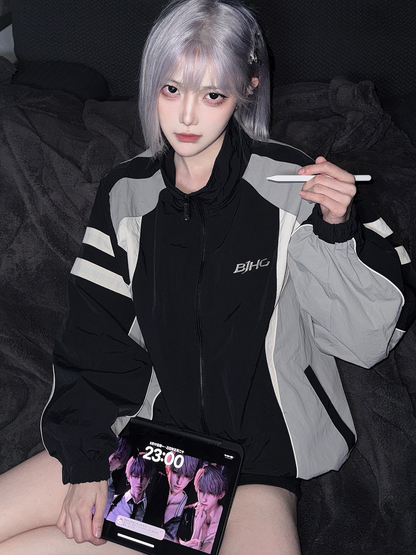 Taslon 컬러 블록 재킷